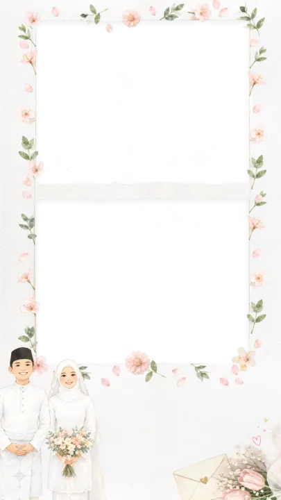 Bingkai Floral Couple 2